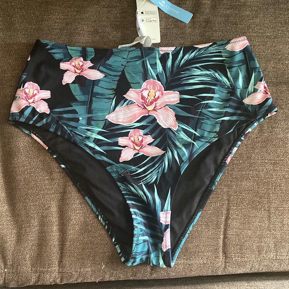Cupshe floral Bikini bottom